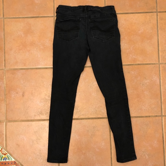 2 Pairs of Faded Black Skinny Jeans SZ. 7 - Picture 3 of 5